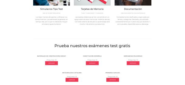 Prueba nuestros exámenes test gratuitos