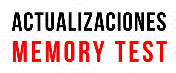 Actualizaciones del contenido de Memory Test