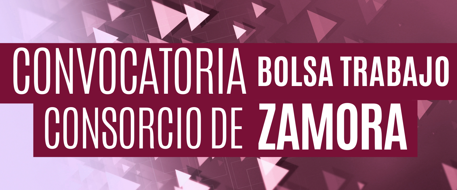 Convocatoria bolsa de trabajo 