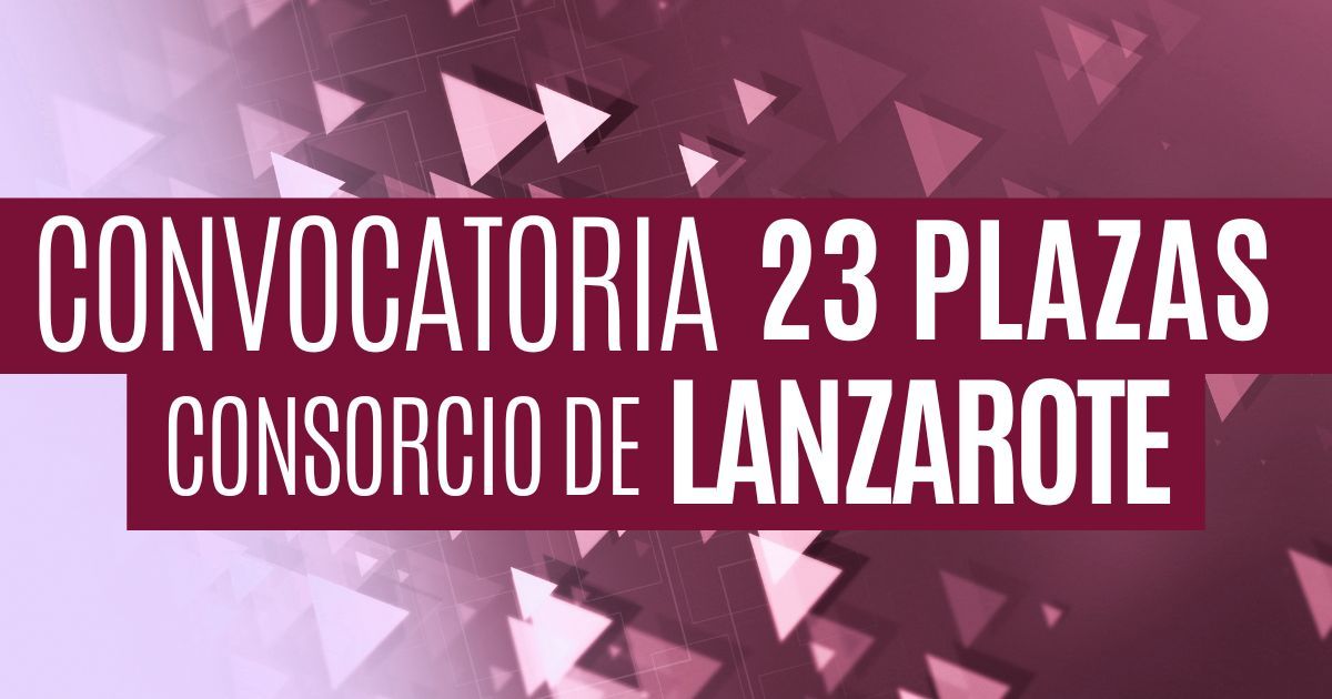 convocatoria 23 plazas bombero Lanzarote